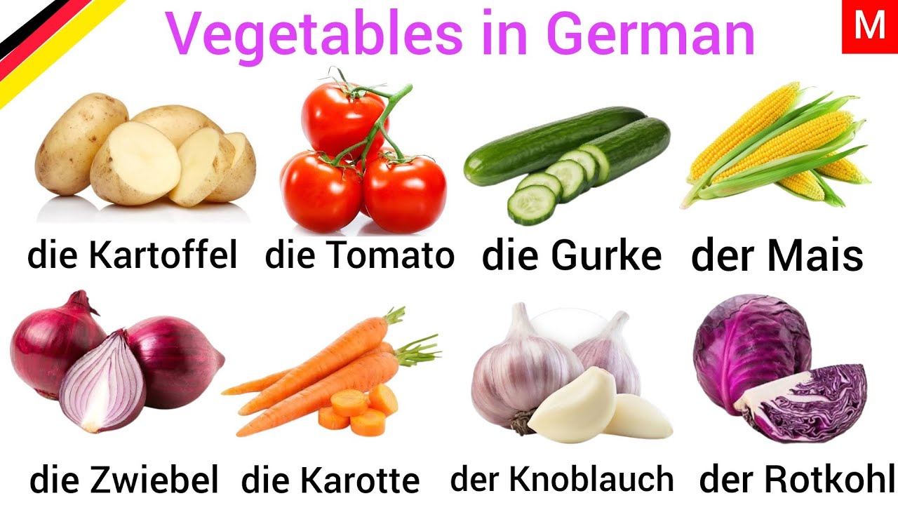 Vegetables in German | Learn +40 Vegetables Names in German | German Vocabulary | Learn German 