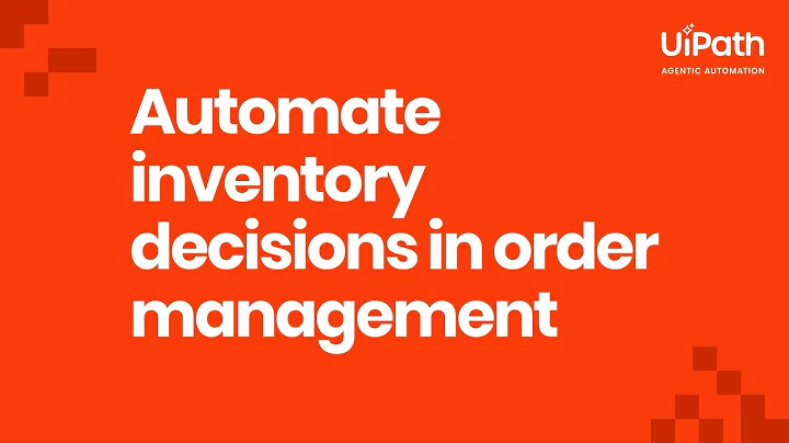 Automate inventory decisions in order management