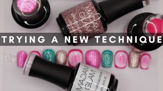 trying the baccarat glass nail technique and a madam glam pr unboxing