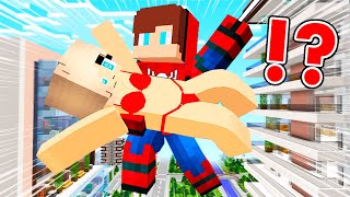 JJ Spider-Man Save Gwen GIRL from TRAP in Minecraft - Maizen