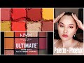 Nyx Ultimate Eyeshadow Palette review - Phoenix INDIA ||Swatches+Makeup Tutorial For HOODED EYES