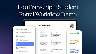EduTranscript :  Student portal Workflow Flow