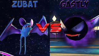 Pokemon battle revolution - Zubat vs Gastly