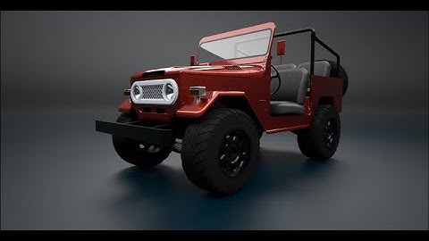 Land Cruiser modeled in Rhinoceros - Time lapse -