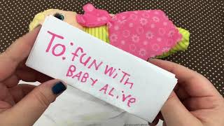 Baby Alive Doll Name Reveal, Fan Mail, and a Shout-out