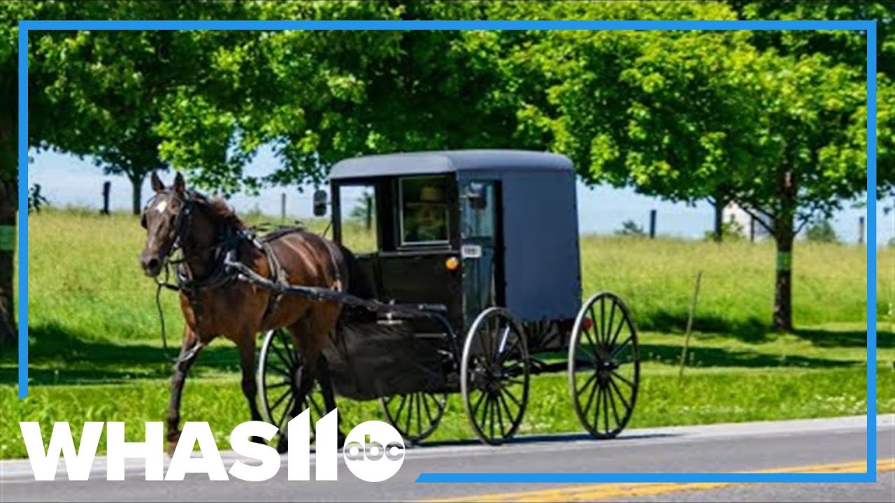 Car rear ends Amish buggy in Kentucky - YouTube