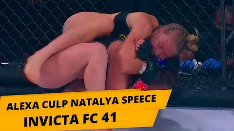 Alexa Culp finaliza Natalya Speece no Invicta FC 41