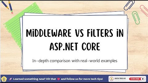 Middleware vs Filters in ASP.NET Core #viral #coding #trending #dotnet #interview #interviews