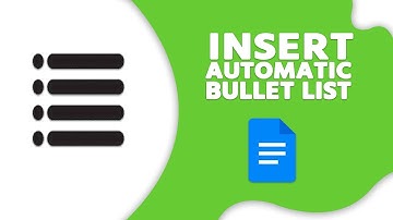 How to Insert Automatic Bullet List in Google Docs Table