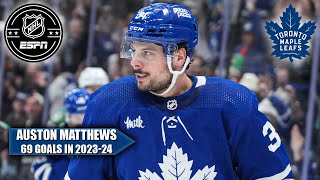 EVERY SINGLE GOAL 🎥 Auston Matthews scores 69 goals for Maple Leafs | NHL on ESPN