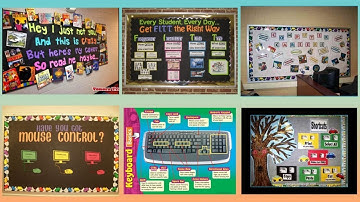 Computer class display board ideas || Computer classroom display board ideas for school