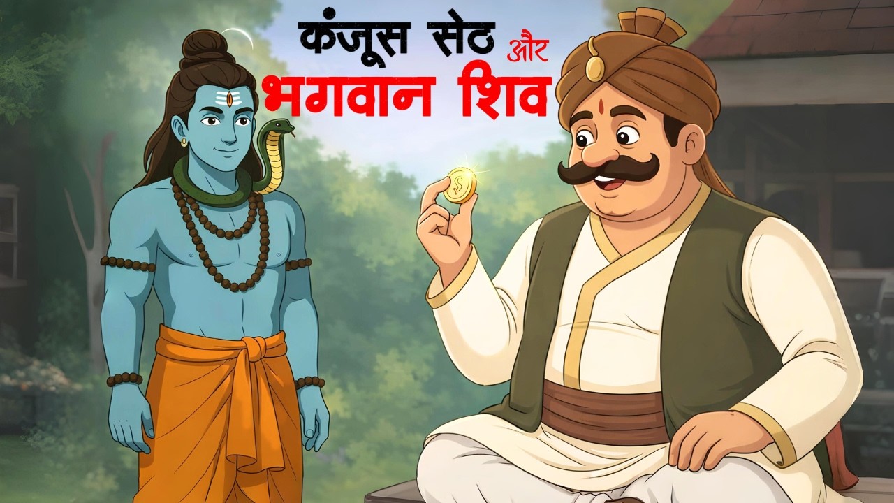 “कंजूस सेठ की हद देख भगवान शिव भी हँस पड़े 😂 | 10 पैसे की दक्षिणा ने मचाई धमाल!”