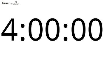 4 Hour Countup Timer