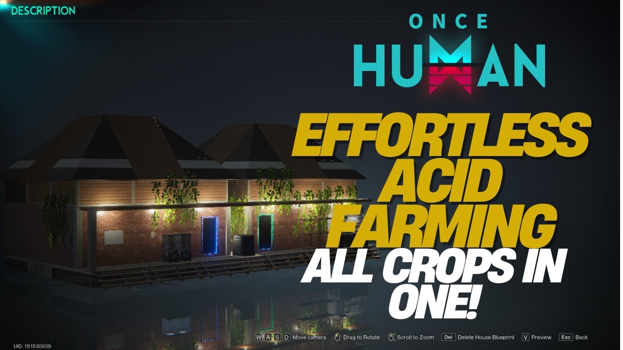 Once Human: Farm Acid Anywhere! Ultimate All-Crops & Acid Farm Tutorial (No Polluted Zone Needed)