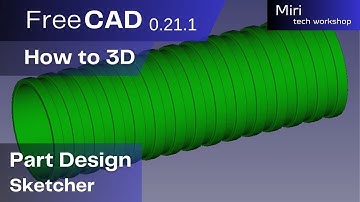 FreeCAD version 0 21 1 part #74 2024  How to 3D