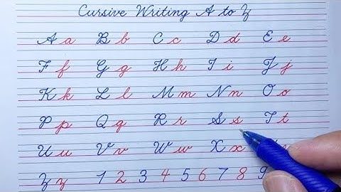 Cursive writing a to z | Cursive letter abcd | Cursive writing abcd | Cursive handwriting practice