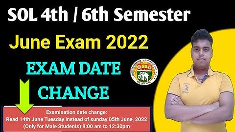 From SOL BA Program Exam Date Change 2022 | SOL June Exam Date Change 2022