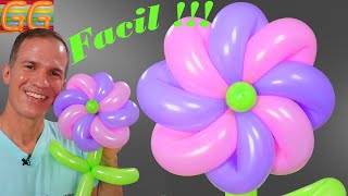 how to make a balloon flower