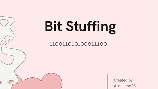 Bit Stuffing with C implementation  Data communication & network Bangla tutorial
