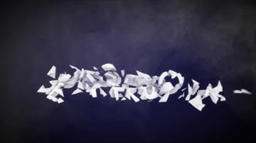 Shattering text in Maya