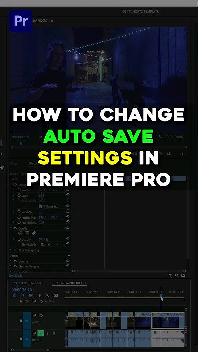 How to Setup AUTO SAVE in Premiere Pro! π #premierepro #tutorial # ...
