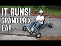 88 MPH DeLorean Kart Build Pt. 2 | We Have a Runner!