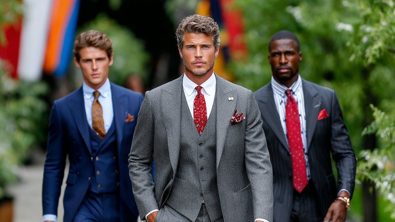 Коллекция Ralph Lauren весна-лето 2026 для мужчин: стальной серый и терракотовый | Изысканный гор...