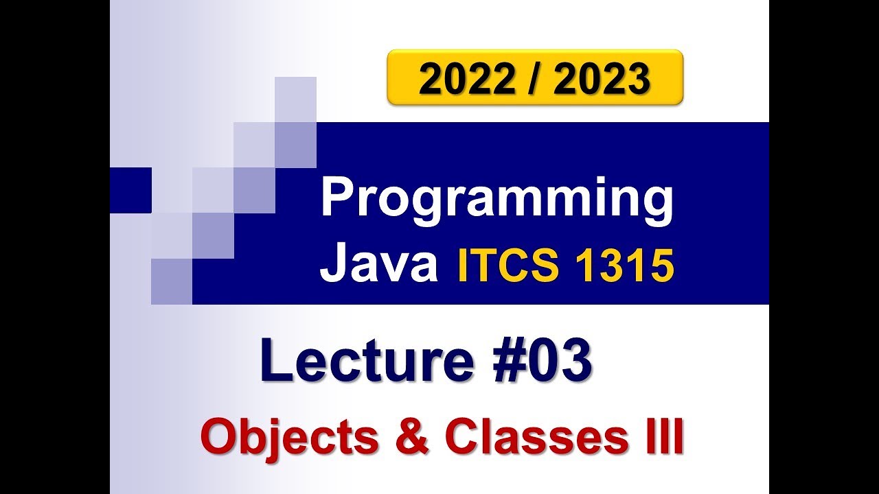 Java Programming 2 Lecture #03 - YouTube