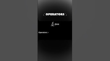 OPERATORS IN JAVA #trending #ytshorts #viralvideo #shorts #java