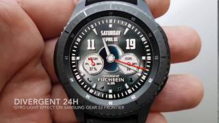 Divergent 24h watch face gyro light effect screenshot 2