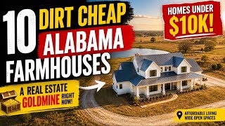 10 DIRT CHEAP Alabama Farmhouses That Are A Real estate Goldmine Right Now!