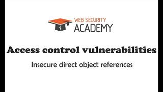 Portswigger Access Control Vulnerabilities: Insecure direct object references #9