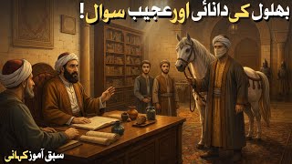 Dana Bahlol Aur Teen Ajeeb W Gareeb Sawal |Islamic Moral Story | Sr Tales Update