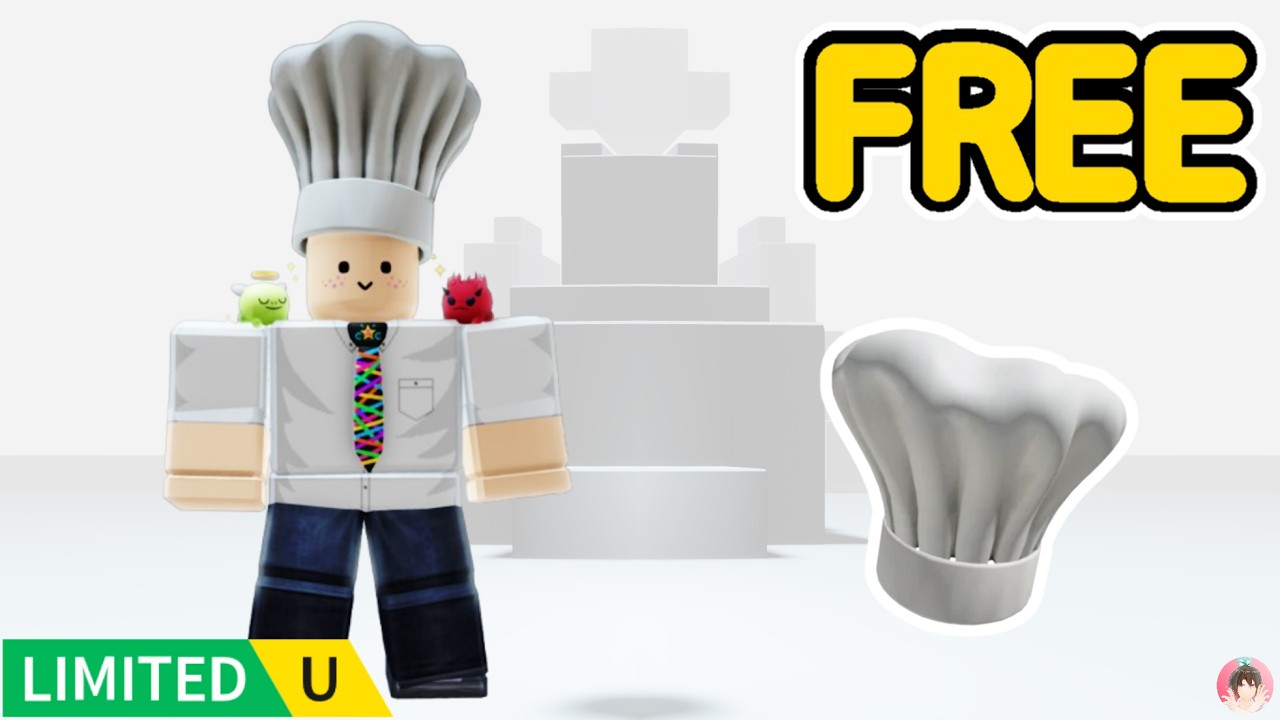 Roblox : 👨‍🍳 シェフ帽を無料でゲットする方法。 #ロブロックス #ゆんち #ゲーム #freeitemsroblox