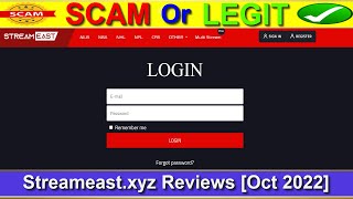 Streameast Xyz Legit? (Oct 2022) [ with 100% Proof ] SCAM or LEGIT ? 😲 Streameast.Xyz Reviews