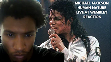 LOOK AT MIKE MAN...WHAT A LEGEND ! | Michael Jackson - Human Nature (Live At Wembley) | REACTION |