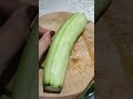 Fresh cucumber chunks thebest satisfyingsounds peeling slicing asmr eating viral cucumber