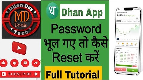 How to reset password in Dhan trading app|Dhan app pe password kaise reset kare|Reset password Dhan|