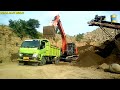 Excavator Hitachi 210f - Alat Berat Beko Loading Dump Truk hino | pekerjaan konstruksi