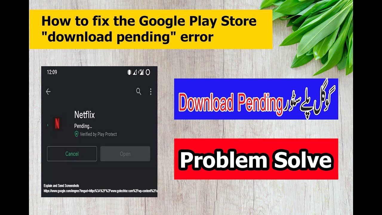 why is my google play store download pending