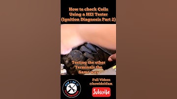 How to check Coils using a HEI checker. #repair #smallengine #sparkplugs #spark #stihl