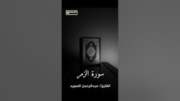 سورة الزمر    القارئ/ عبدالرحمن السويد