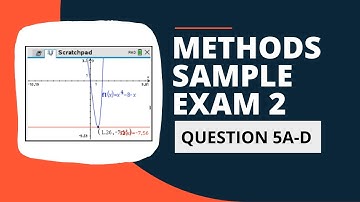 Maths Methods Sample Exam 2 Extended Response Solutions Question 5a-d