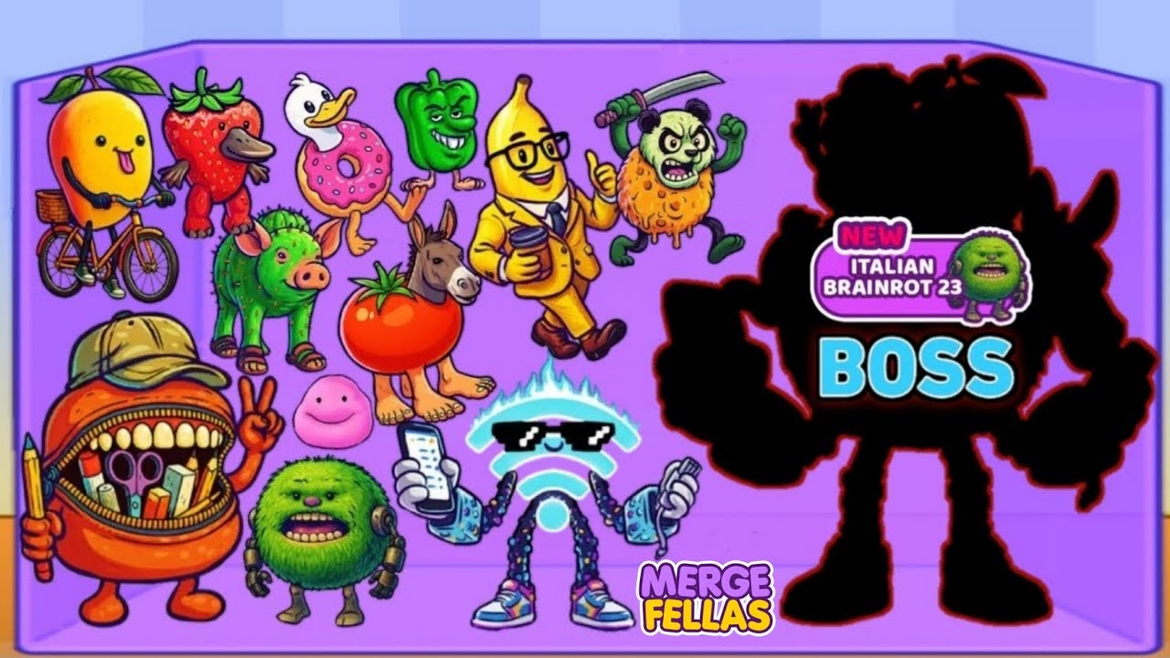MERGE FELLAS ITALIAN BRAINROT 23 ⁉️ Final Boss | New Update - The Ultimate CHILDREN FELLAS