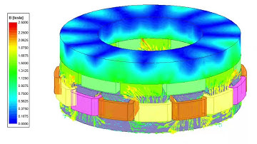 Design、simulation and performance calculation of axial flux motor; Using RMxprt & Maxwell software.