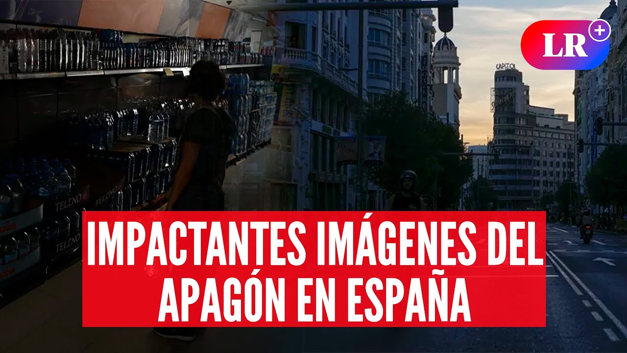🚨APAGÓN masivo en ESPAÑA: impactantes imágenes del CAOS en ciudades