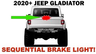 2020+ Jeep Gladiator 3rd Brake Light Replacement And SEEQUENCED! Jeep Gladiator 3rd Brake Light