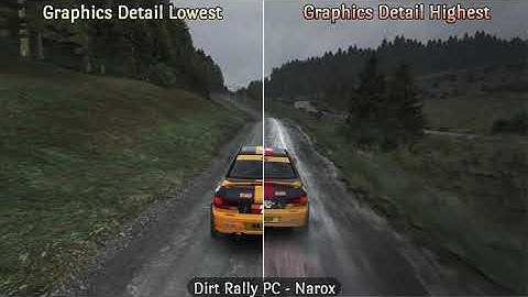 Split Screen Compare - Lowest vs Highest Graphics Setting - Dirt Rally PC