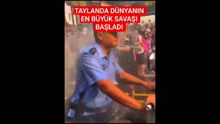 Tayland'da her yıl 12 14 Nisan'da Büyük Su savaşı olan Songkran su festivali kutlaması yapılıyor 🏖️🌊
