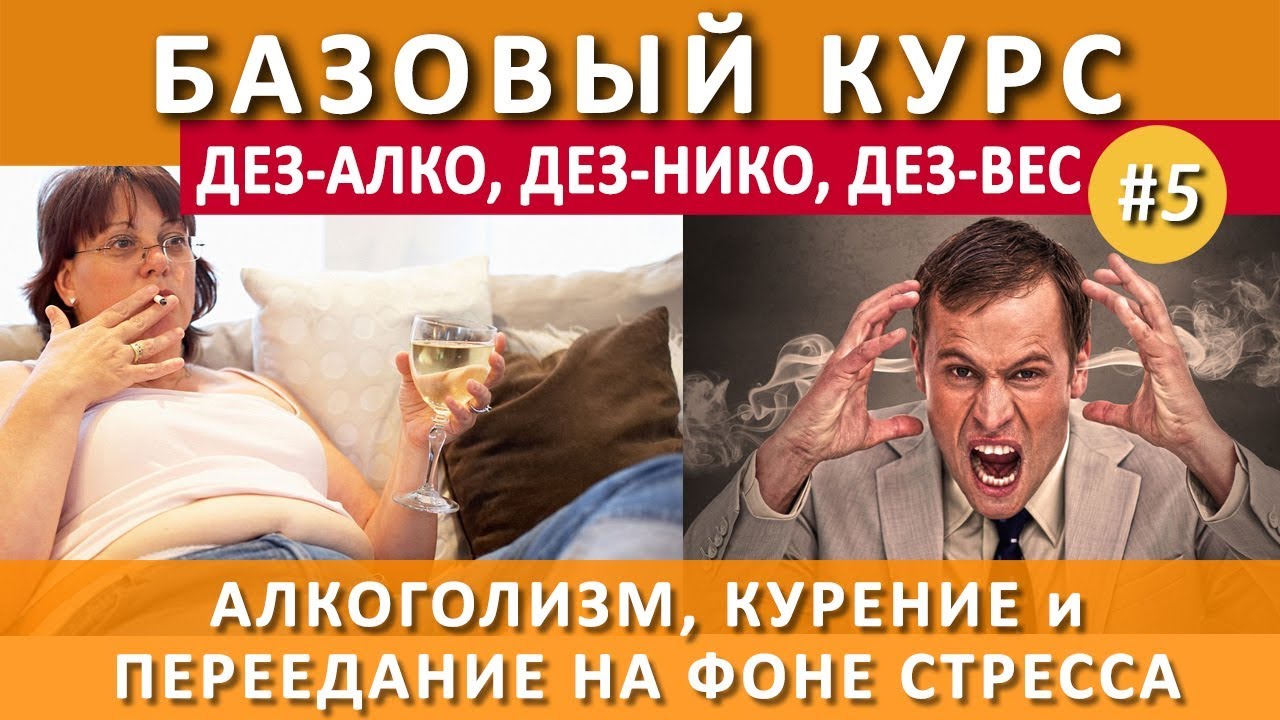 #5. Психосоматика, алкоголизм, курение, переедание на фоне стресса ...